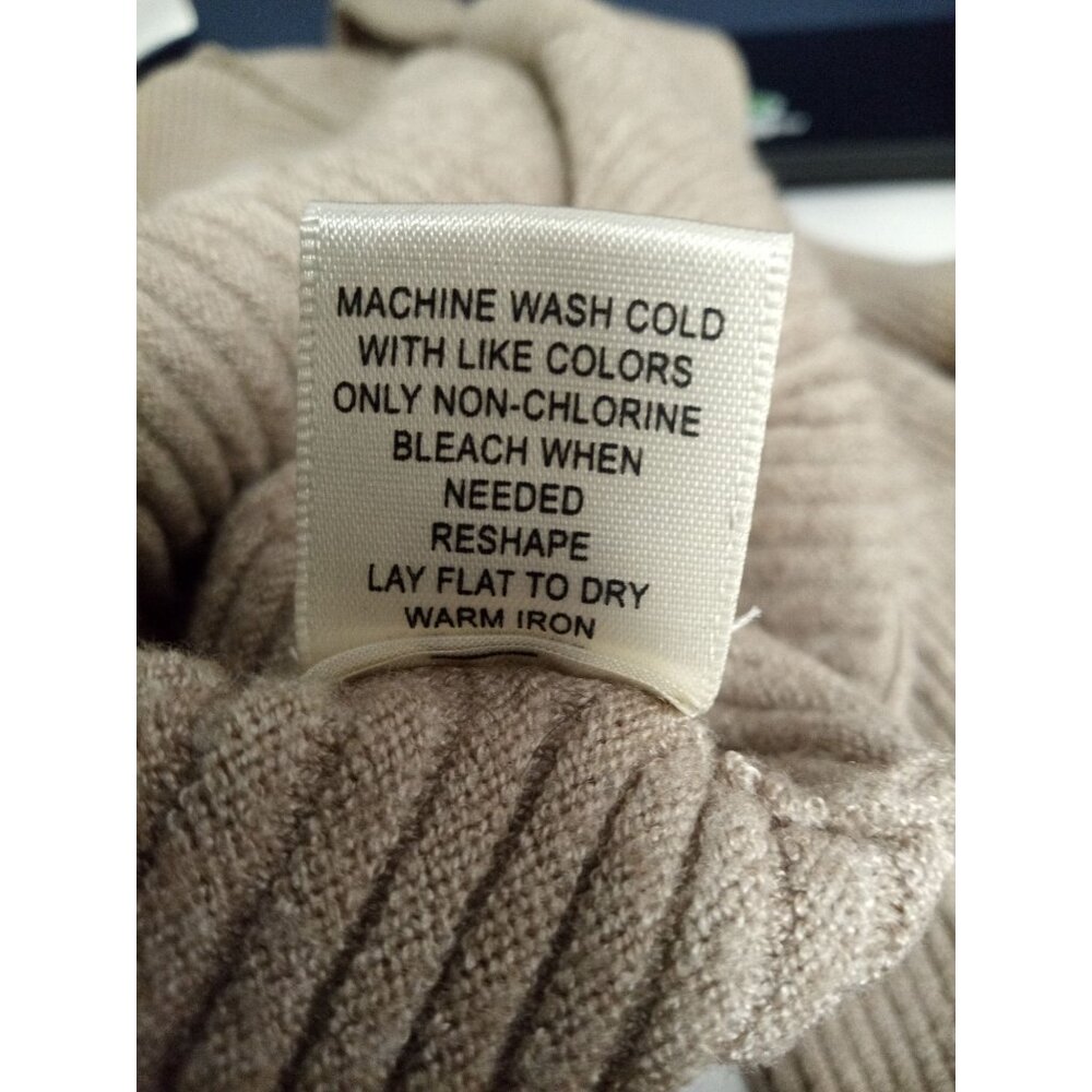 Rossi Women's Tan Knit Cardigan Duster Sweater Size Large - Picture 8 of 8